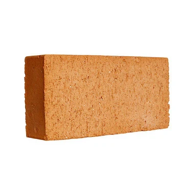Plná pálená cihla s typickými rozměry pro stavební účely.