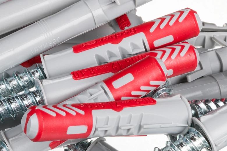Plastic wall anchors with screws